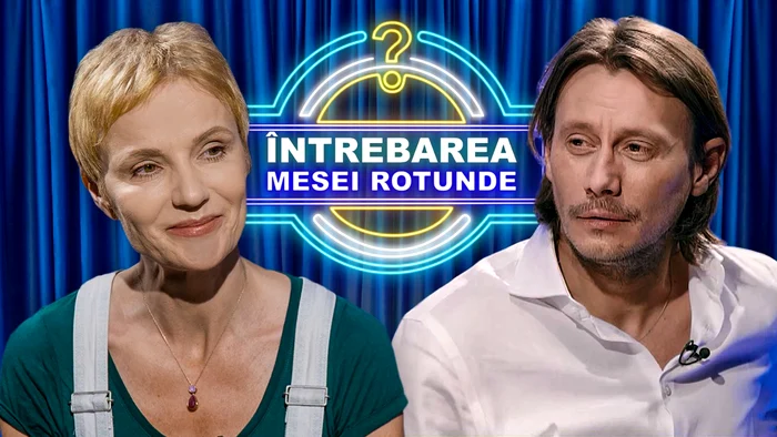 Lia Bugnar , invitata lui Marius Manole la show-ul „Întrebarea Mesei Rotunde“ FOTO Pro TV