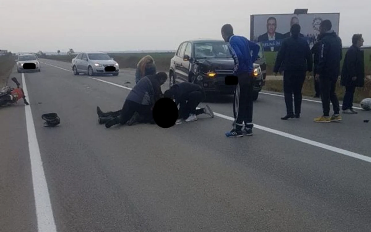Băiatul avea aproape 16 ani şi era însoţit de tatăl său într-o cursă cu motociclete de teren