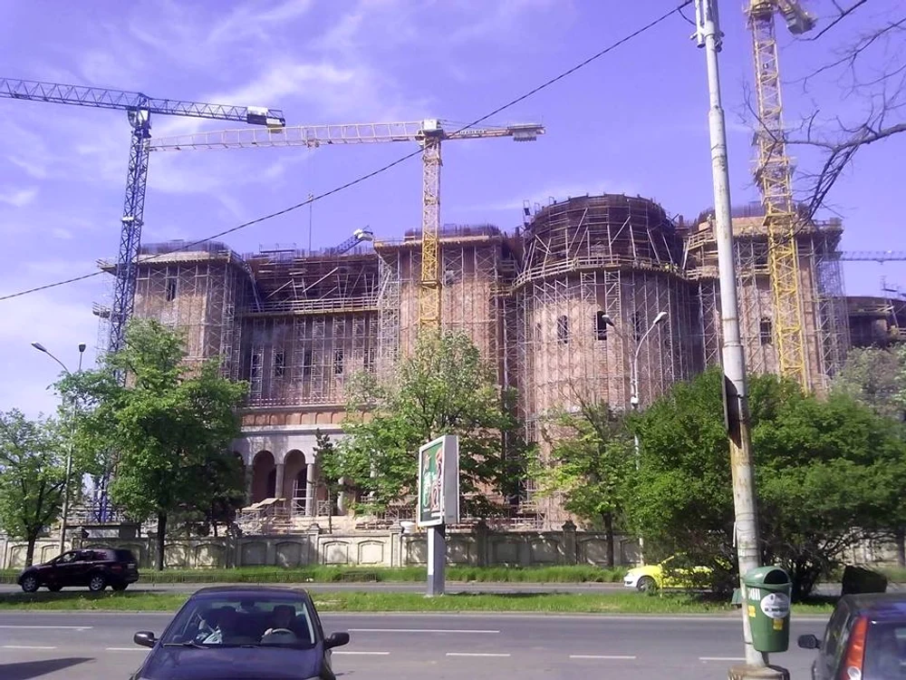 Acesta este stadiul lucrărilor de la Catedrala Mântuirii NeamuluiFoto: Facebook