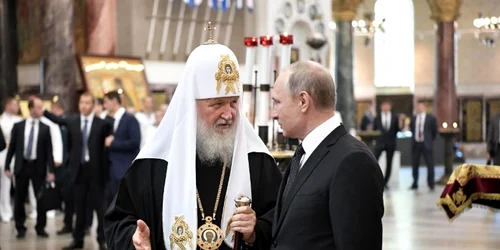 Vladimir Putin si Patriarhul Kirill al Moscovei FOTO AFP