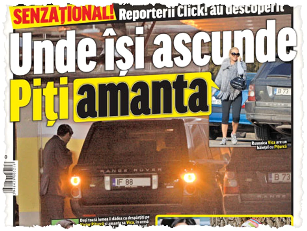 Click! a prezentat în martie 2009 imagini  cu Piţurcă venind la  locuinţa Vicăi