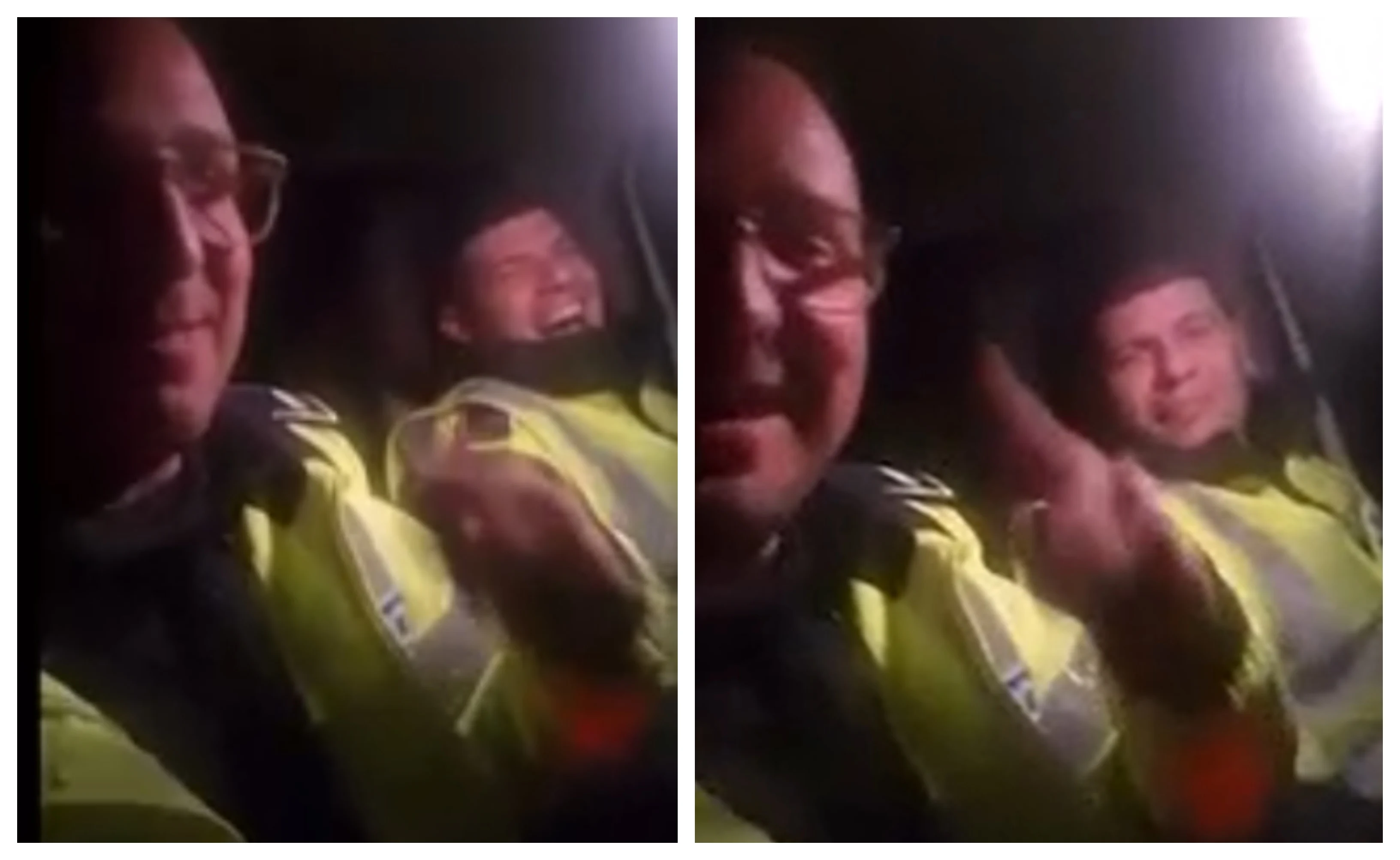 „Să sară permisele!” Scandal în Poliție, după ce doi agenți s-au filmat în autospecială în timp ce fredonează manele