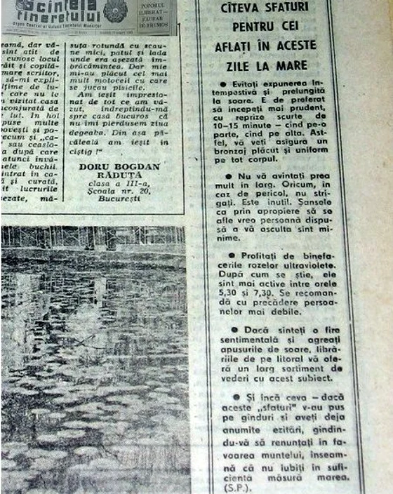 Articolul a apărut în Pagina elevului FOTO Arhivele Naționale