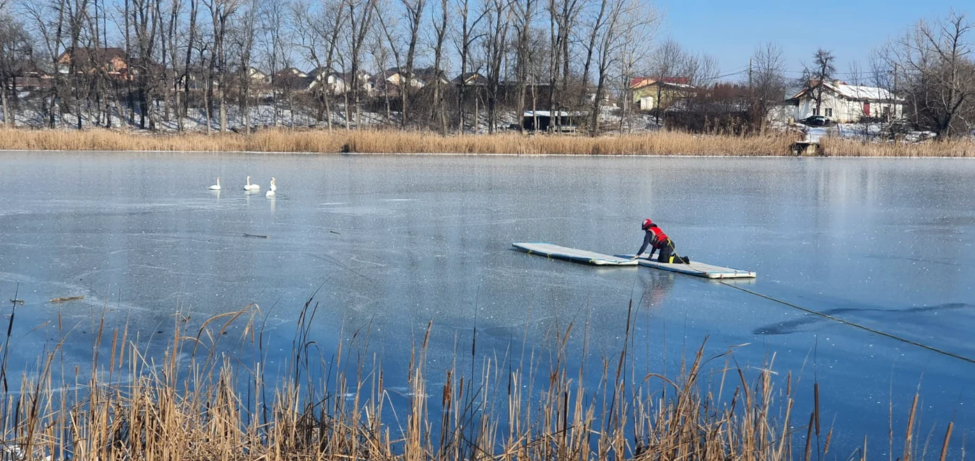 Lacul Dumbrava, comuna Ciurea, jud. Iași   FOTO ISU Iași