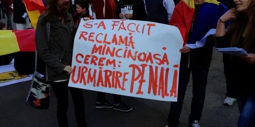 protest rosia montana in Suceava. FOTO