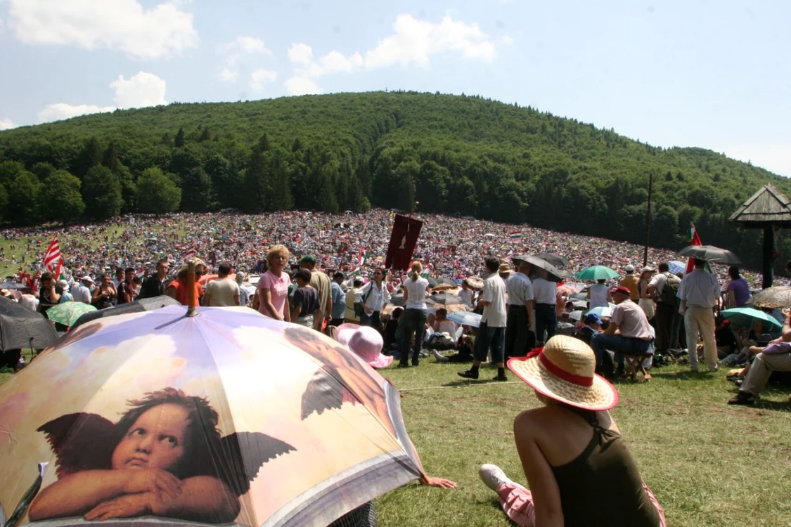 Pelerinajul de Rusalii de la Şumuleu Ciuc, în 2007 FOTO: Mediafax (Arhivă)