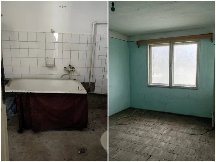 Apartamentul dat polițistului arată ca după război FOTO Sindicatul Europol
