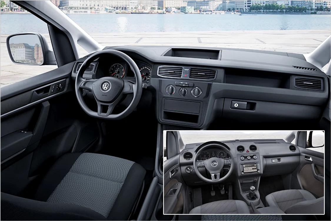 Caddy nu a suferit prea multe modificări nici la interior