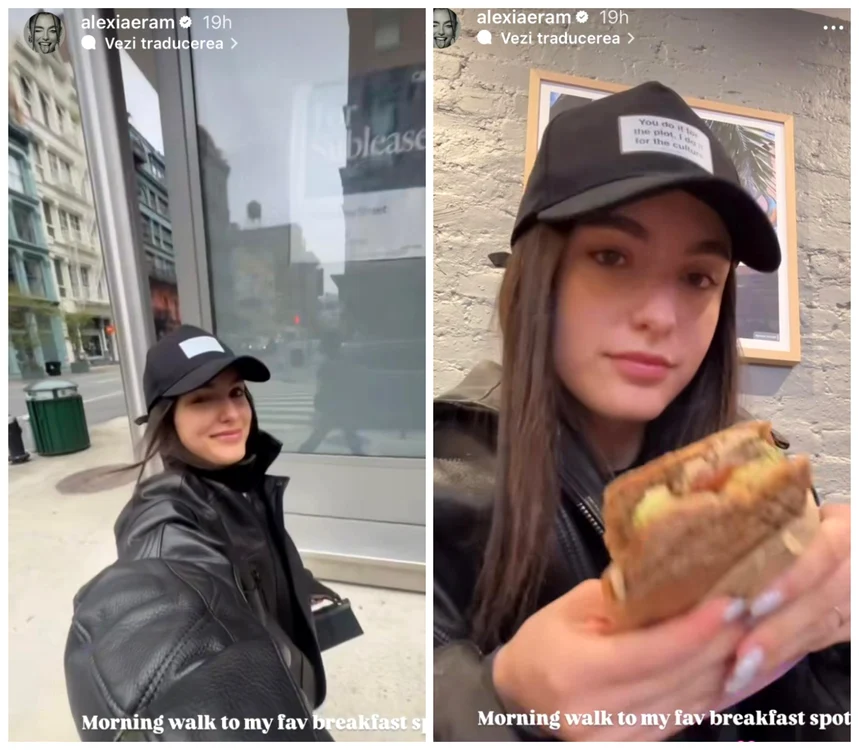 Alexia Eram, fără strop de machiaj / foto: Instagram 