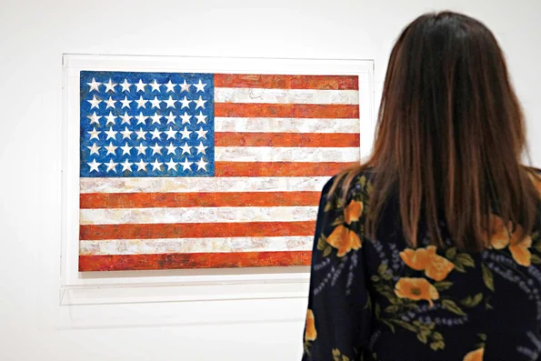 Flag (Steagul), pictură de Jasper Johns (© Getty Images)