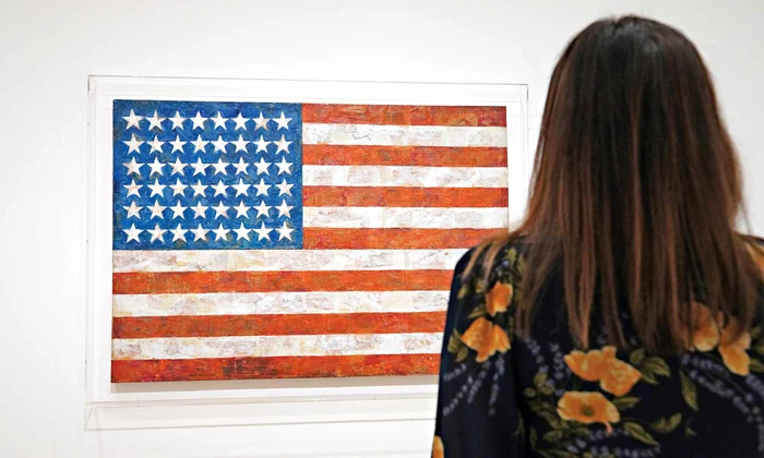 Flag (Steagul), pictură de Jasper Johns (© Getty Images)