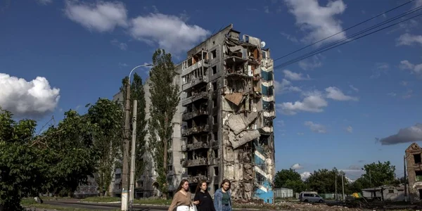Razboi Ucraina Rusia 22 iunie 2022 distrugeri în Borodianka regiunea Kiev FOTO EPA-EFE 