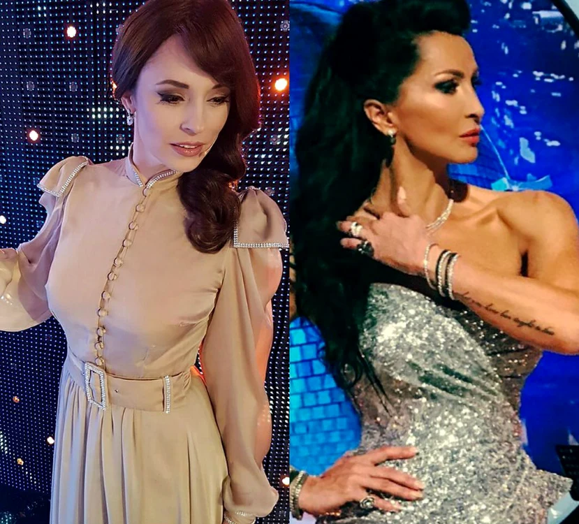 Andreea Marin vs Mihaela Radulescu rochie vintage vs rochie paiete jpeg