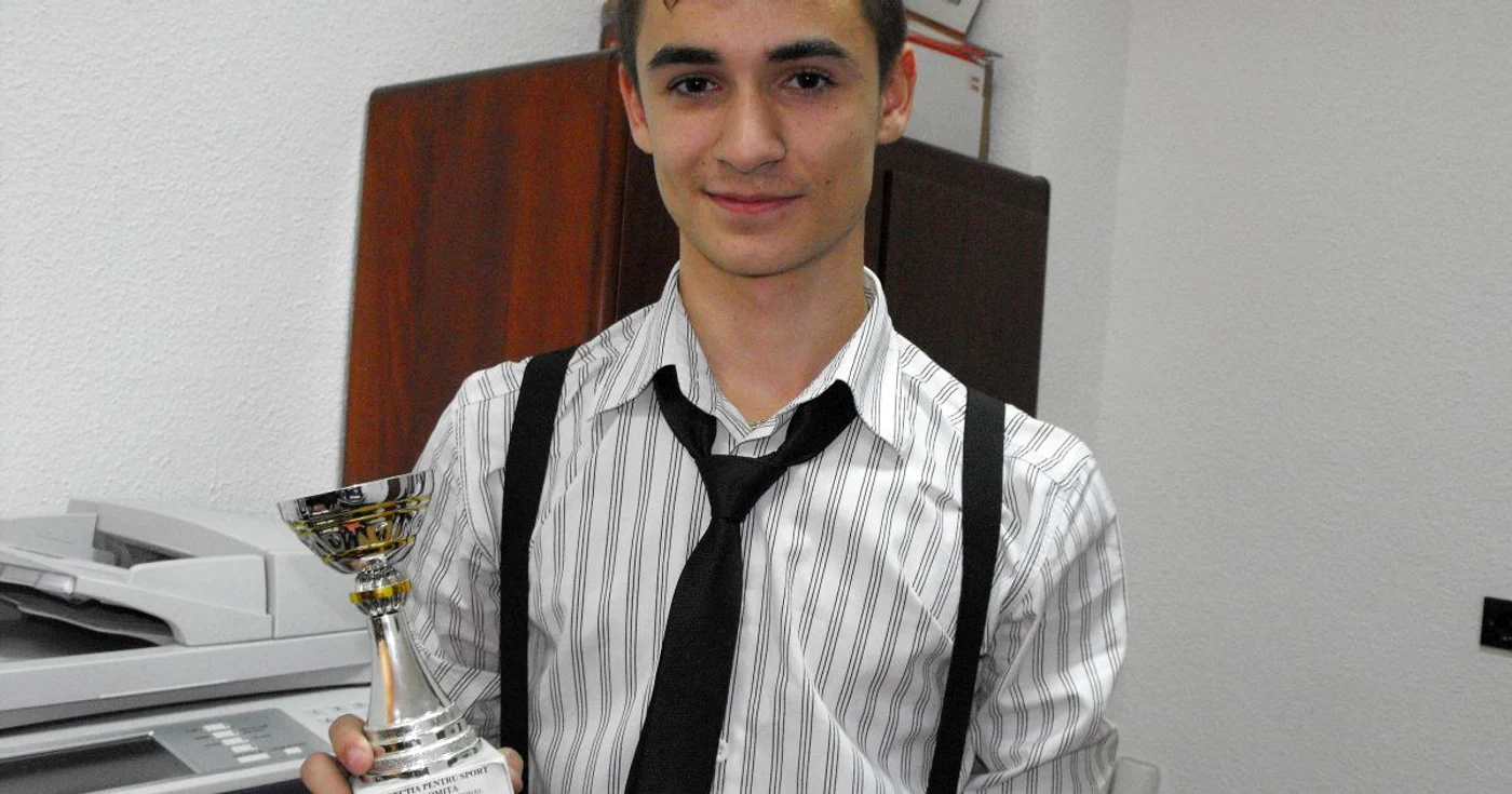 Adolescentul a câştigat numeroase premii la concursurile de atletism foto: A.B.
