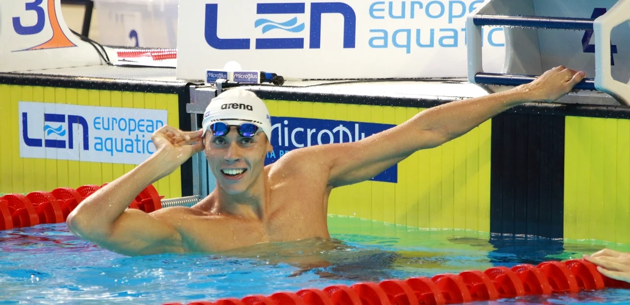 David Popovici își poate asigura azi participarea la JO 2024. Foto EPA EFE