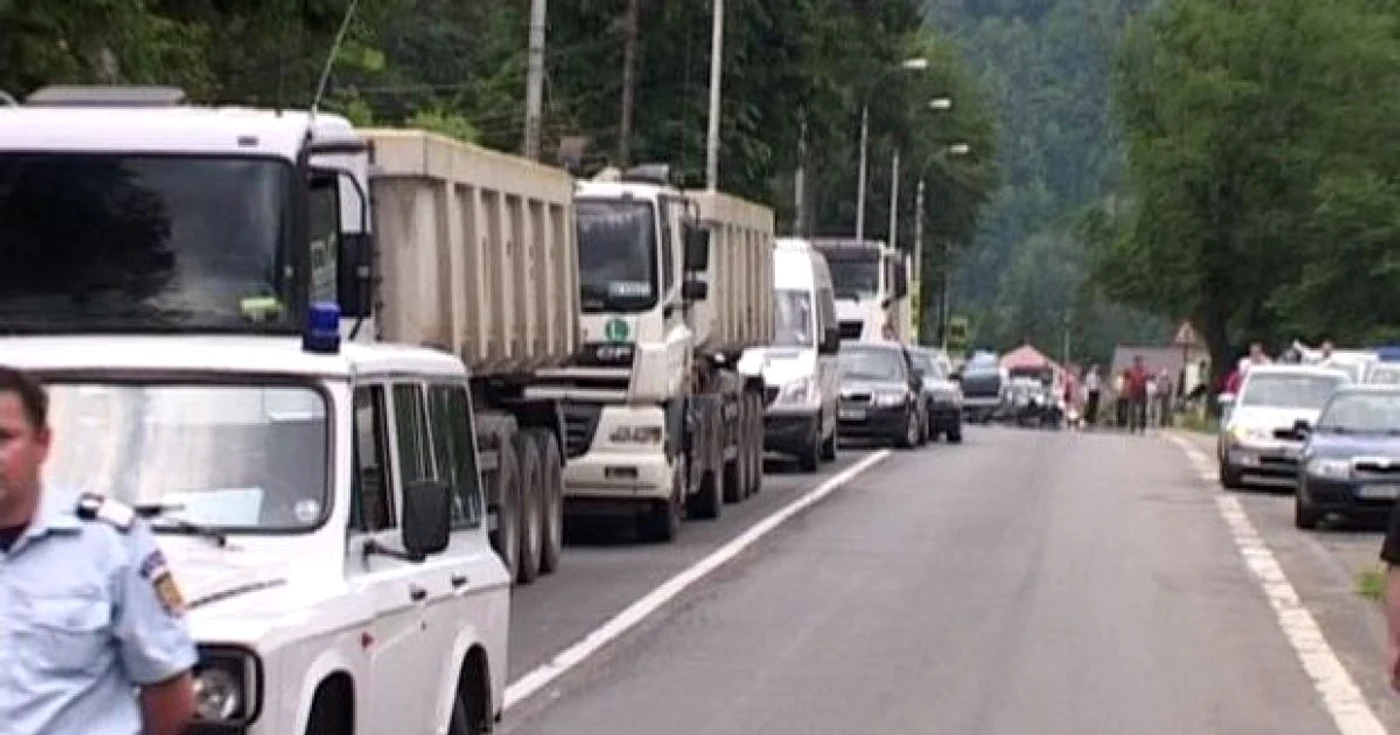 Traficul rutier pe DN 1 este foarte intens