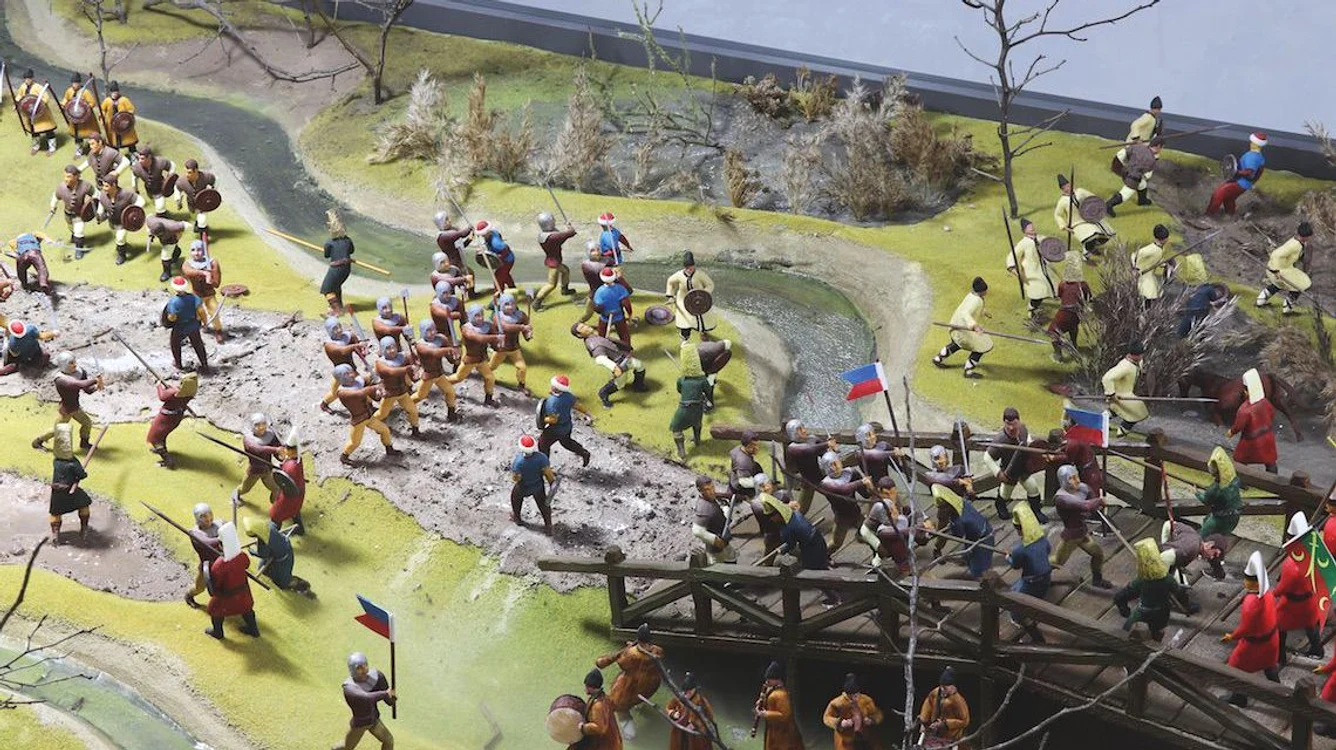 Diorama bătăliei de la Podul Înalt FOTO Adevărul
