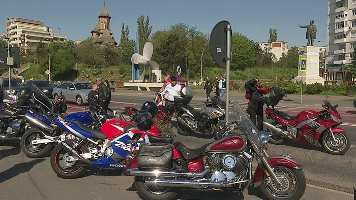 Paradă moto pe străzile din Galați FOTO: C. MAZILU