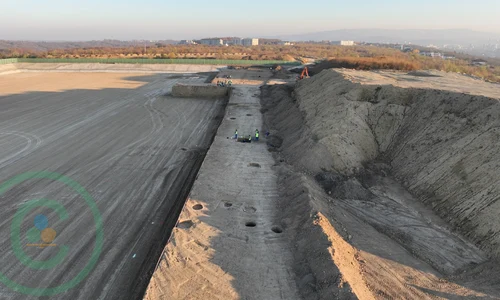 Monumente funerare presitorice, descoperite pe șantierul Spitalui Regional de Urgență din Iași (foto: Agenția Națională pentru Dezvoltarea Infrastructurii în Sănătate)