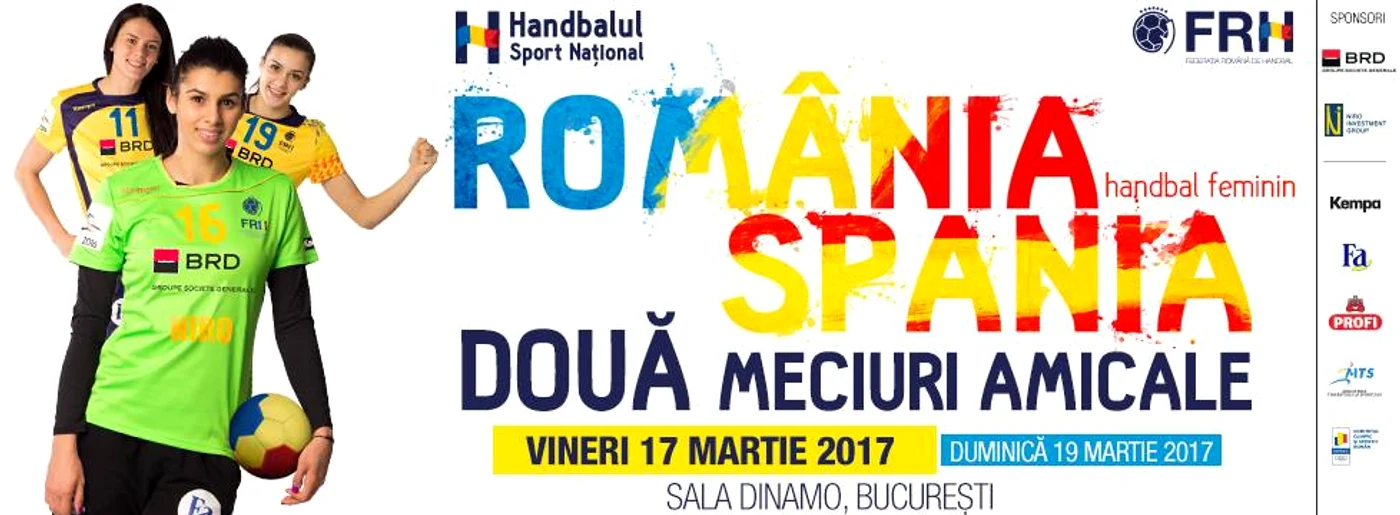 Afișul ”dublei” cu Spania