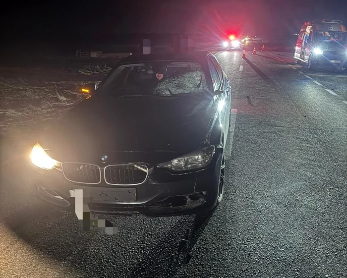 Mașina implicată în accident. FOTO IPJ Dolj