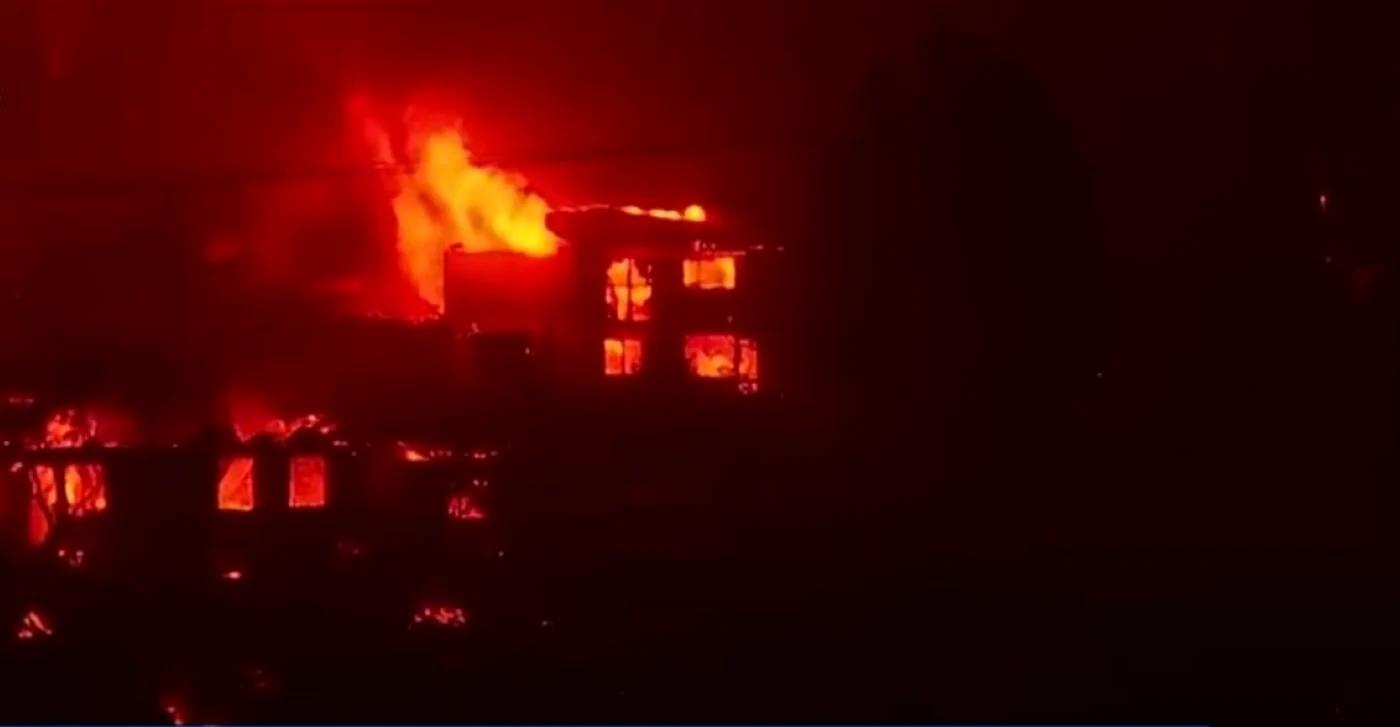 Televiziunea iraniană de stat a folosit imagini de la incendiul din Chile, captură video