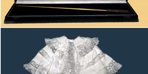 bagheta si costumul de botez ale lui Dinu Lipatti Foto   Muzeul Județean Arges jpg