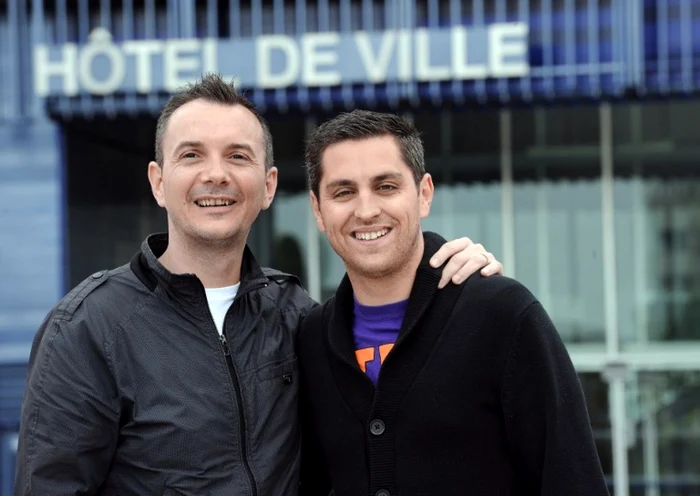 Prima căsătorie gay din Franţa FOTO AFP