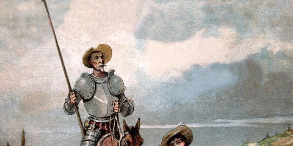 Jules (after) David   Don Quixote and Sancho Panza illustration of book by Miguel de Cervantes Histoir   (MeisterDrucke 1474017) jpeg