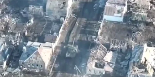 Tanc ucrainean în Bahmut Foto Captură video Twitter jpg