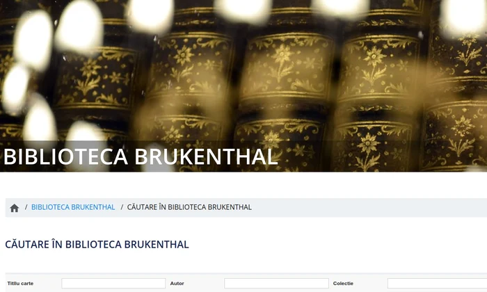 Aproximativ de 50.000 volume din Biblioteca Brukenthal, disponibile online