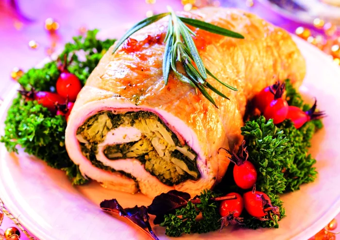 Roast turkey roll for Christmas jpeg
