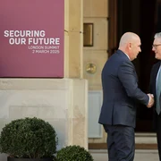 Ilie Bolojan si Keir Starmer foto presidency jpg