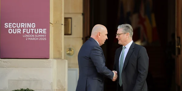 Ilie Bolojan si Keir Starmer foto presidency jpg