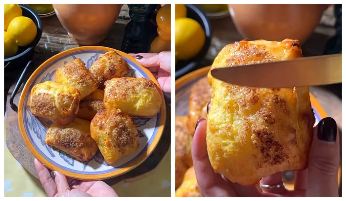 Mini pateuri cu brânză, rețeta virală delicioasă / FOTO: Colaj captură video TikTok