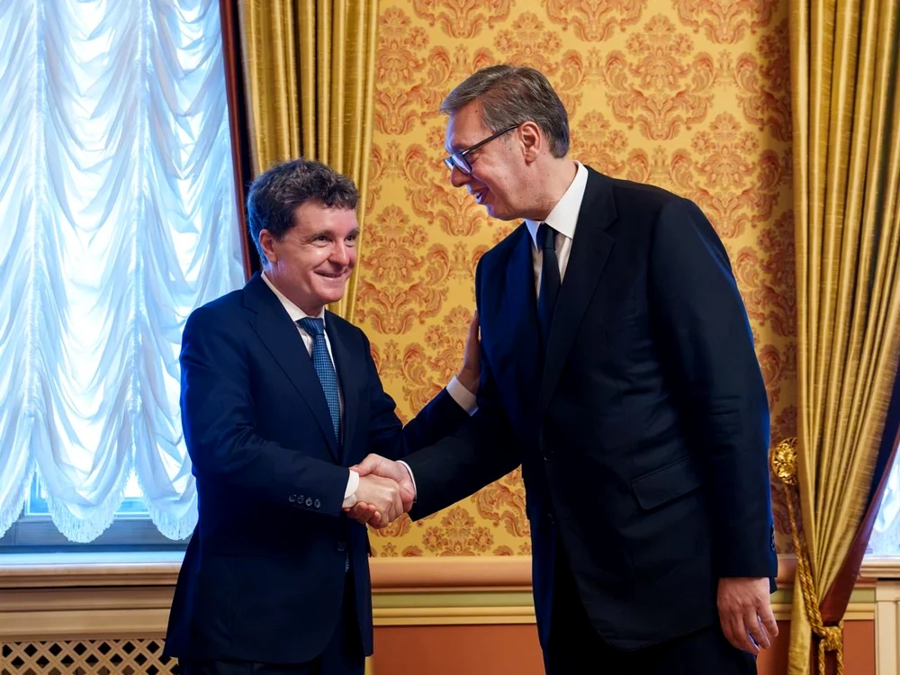 Nicușor Dan și Aleksandar Vucic 