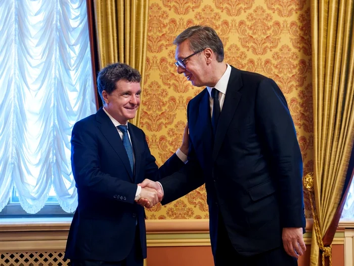 Nicușor Dan și Aleksandar Vucic