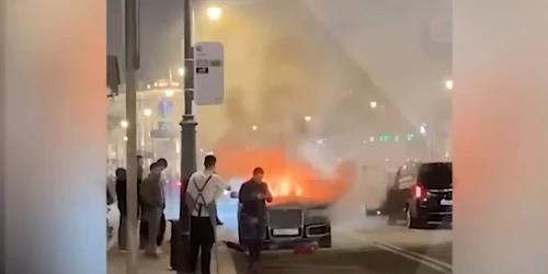 limuzina putin explozie moscova FOTO Captură video