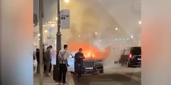 limuzina putin explozie moscova FOTO Captură video