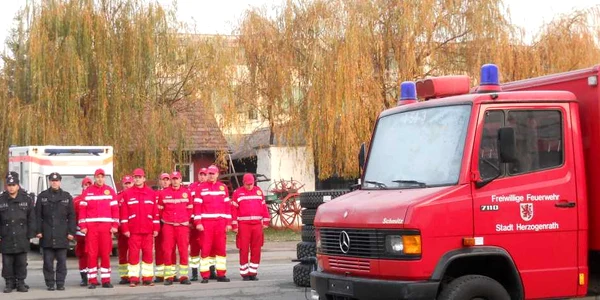 Autospeciala a fost donată de pompierii germani 