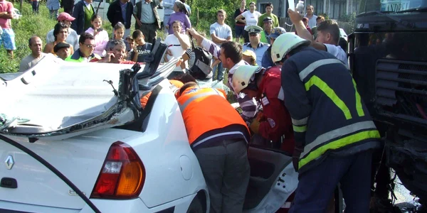 Echipajul de la Descarceare s-a chinuit să scoată victima dintre fiare (Arhiva)