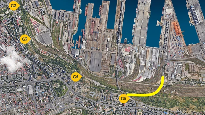 Pasajul Baza Tehnică din zona Porții 5. FOTO Constanța Port