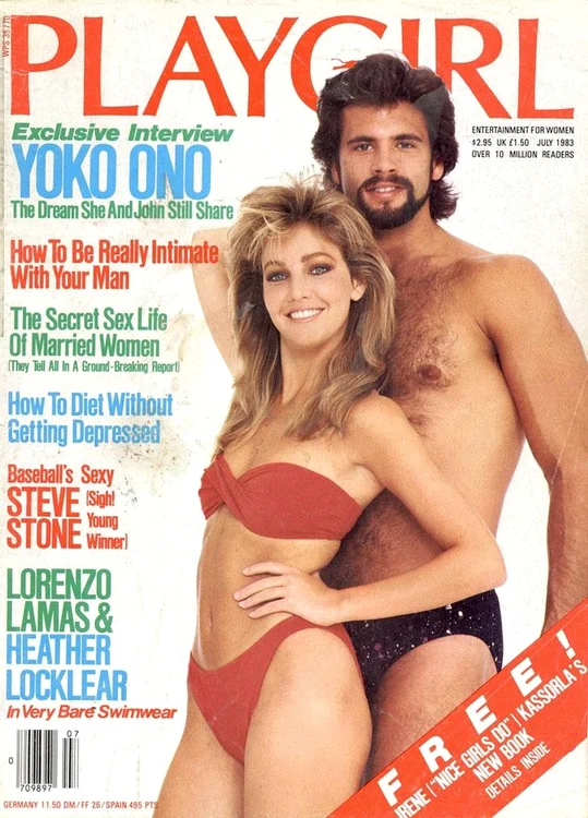 Heather Locklear și Lorenzo Lamas, în revista Playgirl.