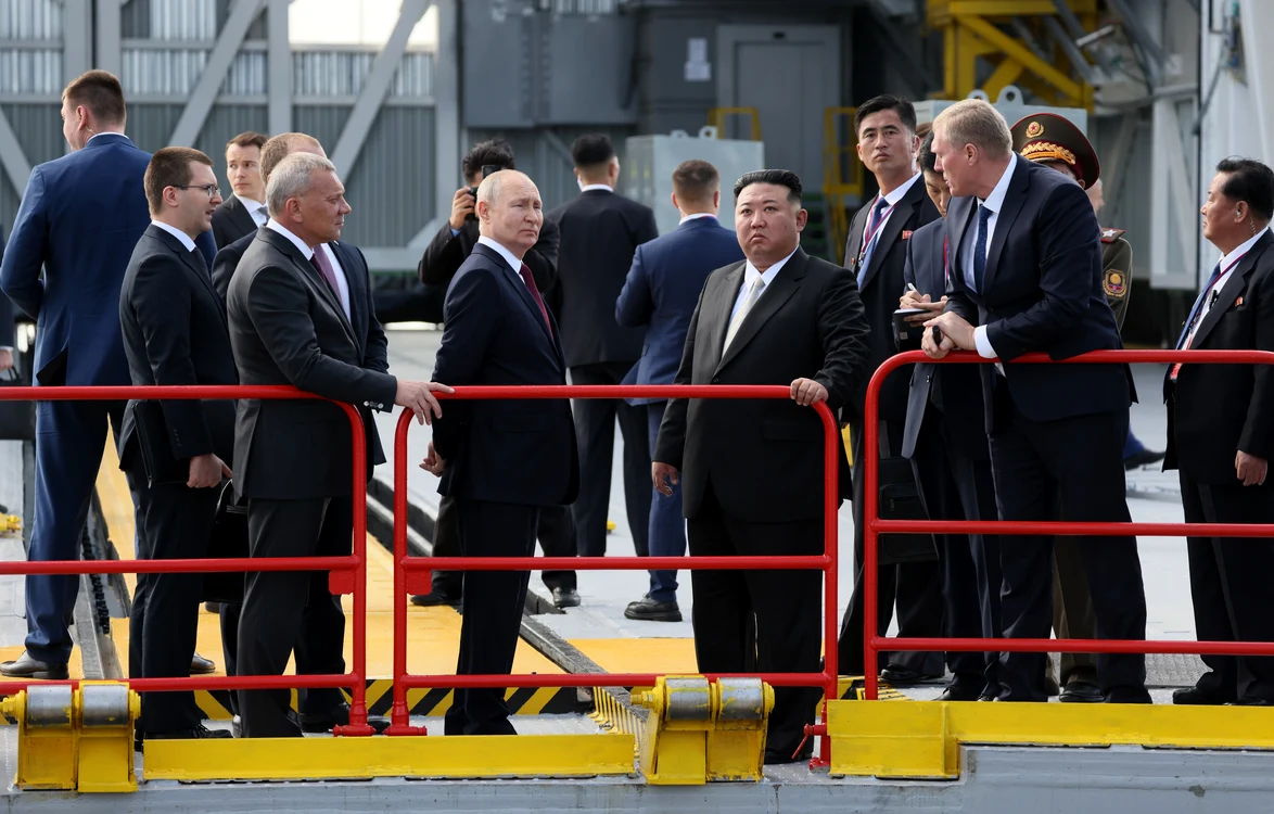 Putin și Kin Jong Un, vizită la Cosmodrom FOTO Profimedia