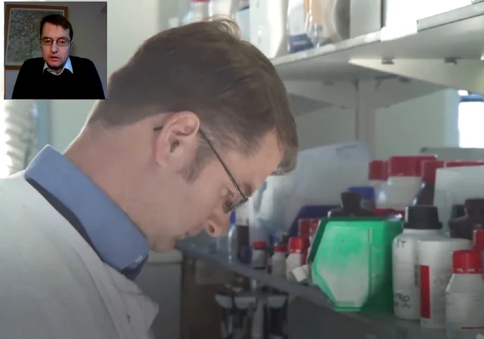 Dr  John Tregoning profesor în imunologie la Imperial College din Londra Colaj capturi video YouTube