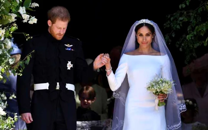 Harry şi Meghan s-au căsătorit pe 19 mai în cadrul unei ceremonii fastuoase FOTO Guliver/Getty Images