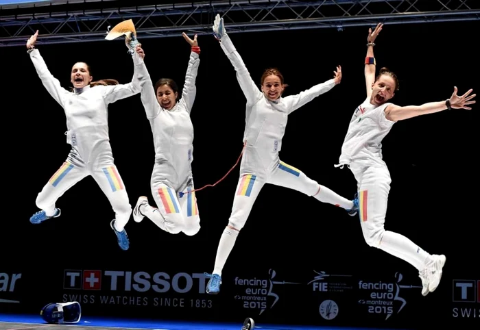 Ana Maria Brânzp, Loredana Dinu, Simona Pop şi Simona Gherman FOTO FR Scrima/ Augusto Bizzi