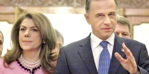 Mircea Geoană, împreună cu soţia sa, Mihaela