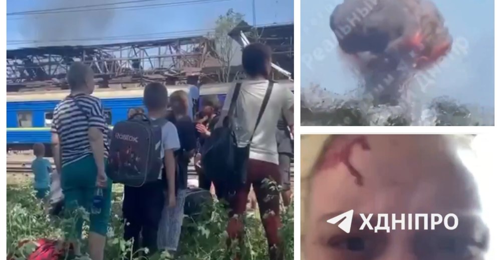 Momentul în care o rachetă lovește un tren în Ucraina. Șapte morți și zeci de răniți, în bombardamentele asupra oraşului Dnipro
