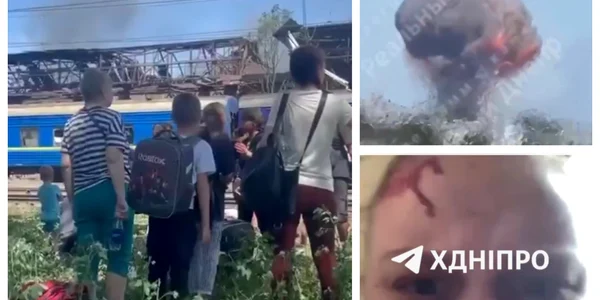 Tren atacat Dnipro FOTO captură video 